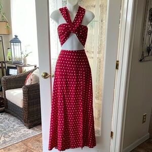 Beach Style Wrap Top and Skirt Set